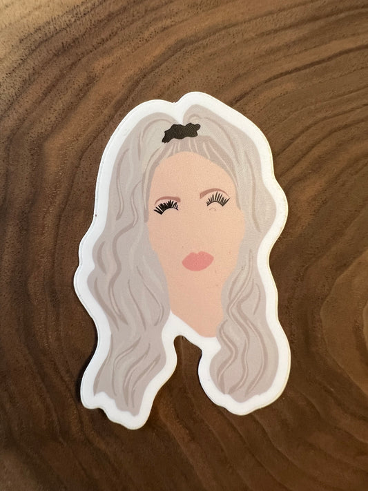 Blonde Girl sticker   | Vinyl sticker  | The Yukon Co sticker |