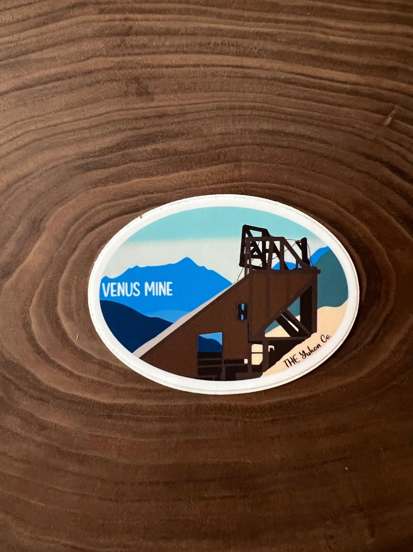 Venus Mines sticker  | Vinyl sticker  | The Yukon Co sticker |  sticker | Hiking sticker