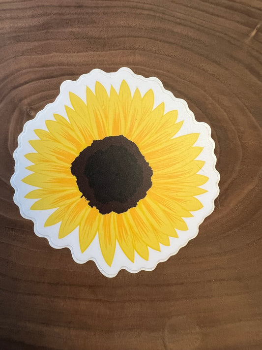 Sunflower Sticker | flower sticker | Vinyl sticker  | The Yukon Co sticker