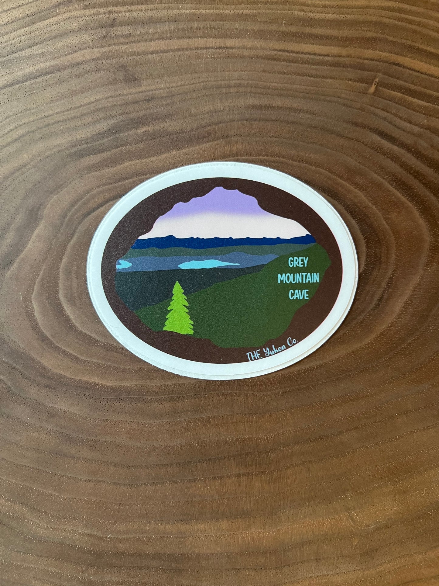 Grey Mountain Cave  Sticker | Vinyl sticker  | The Yukon Co sticker |  sticker | Hiking sticker