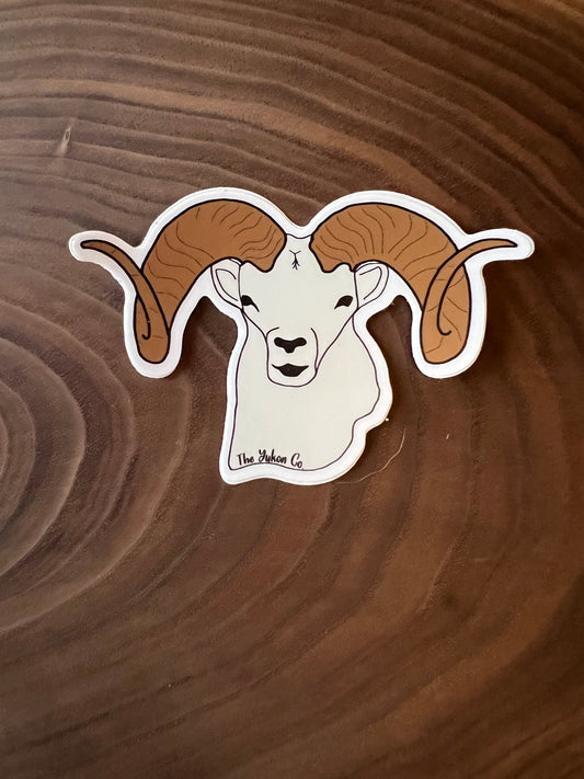 Dhall Sheep sticker | Vinyl sticker  | The Yukon Co sticker | Funny sticker | Hiking sticker | Hunting sticker