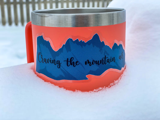 Craving the mountain air sticker - LARGE|  Vinyl sticker | sticker | The Yukon Co sticker