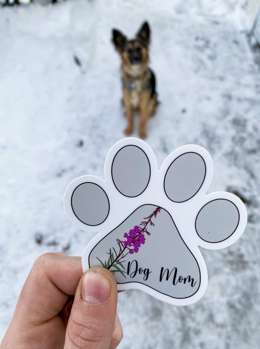 Dog Mom vinyl sticker | Vinyl sticker | The Yukon Co sticker |