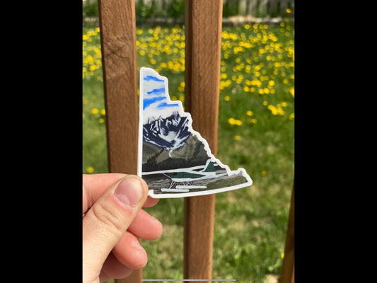 Folate plane   sticker | Vinyl sticker  | The Yukon Co sticker |  sticker | Hiking sticker
