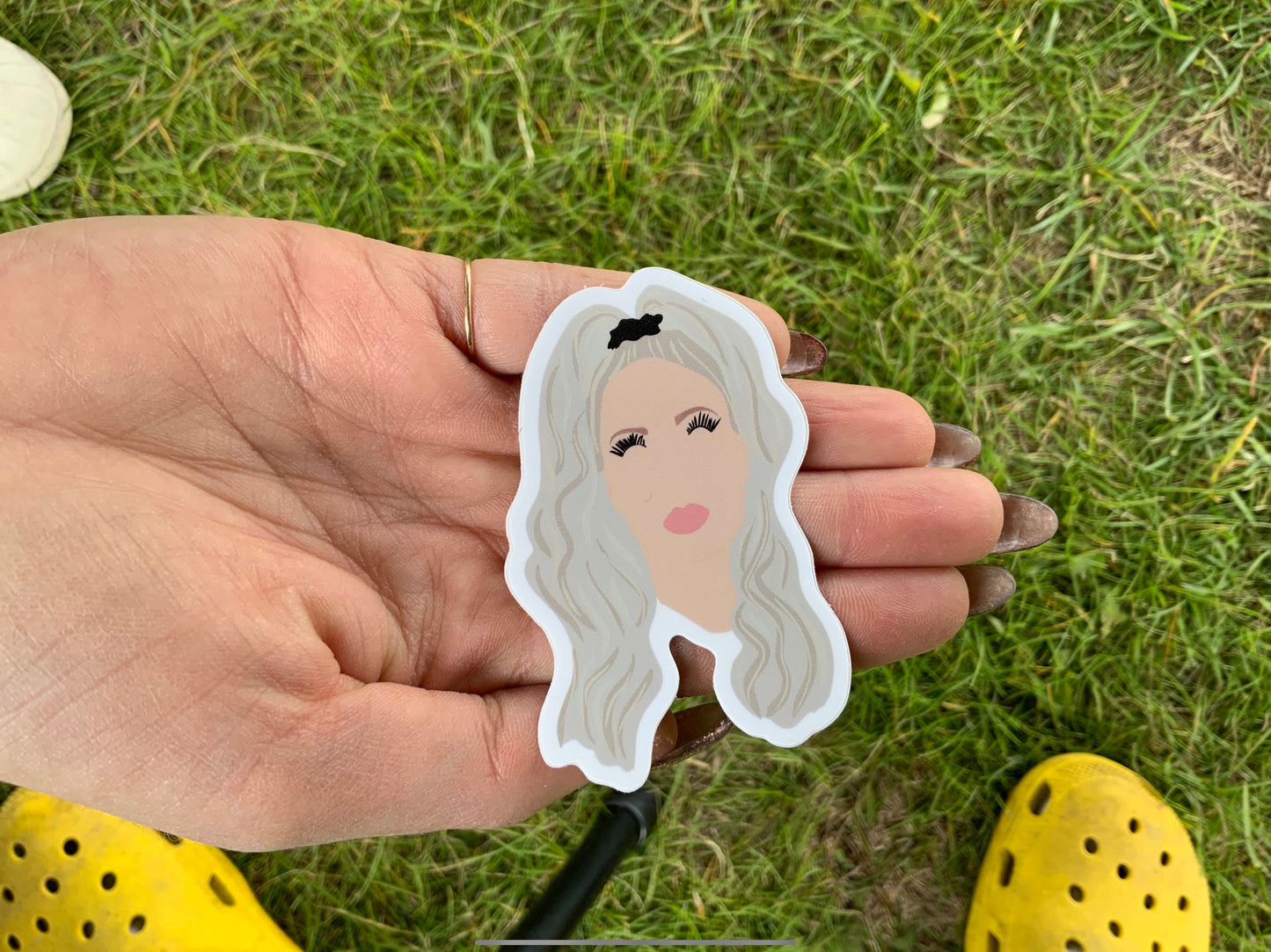 Blonde Girl sticker | Vinyl sticker | The Yukon Co sticker |