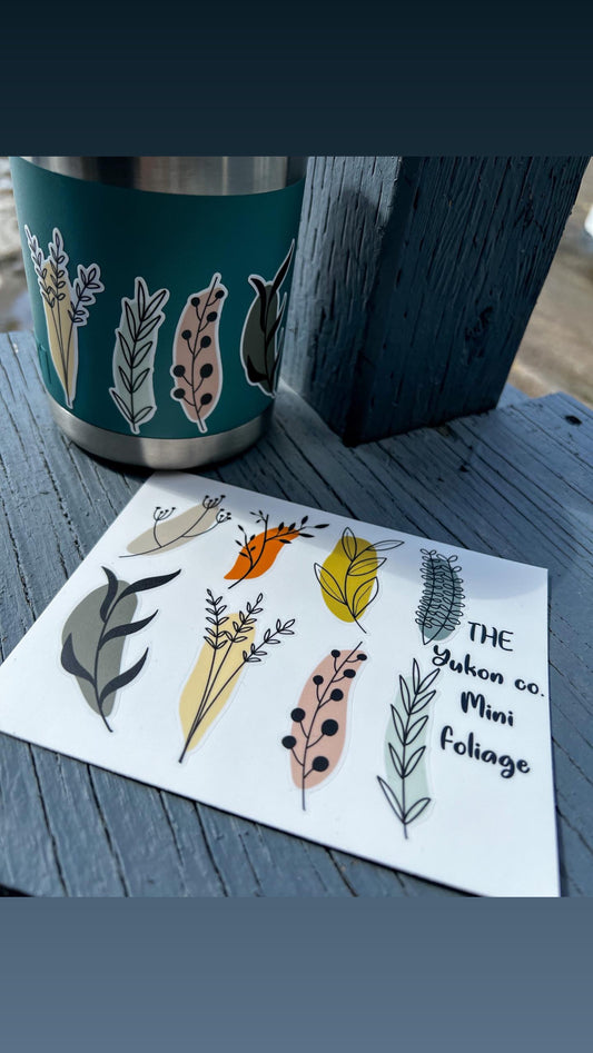 Mini Foliage Sticker Sheets