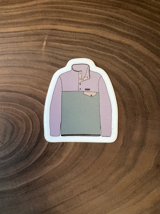 Fleece Sweater Sticker | Vinyl sticker  | The Yukon Co sticker |  | Hiking sticker | Hunting sticker