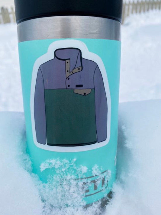 Fleece Sweater Sticker | Vinyl sticker  | The Yukon Co sticker |  | Hiking sticker | Hunting sticker